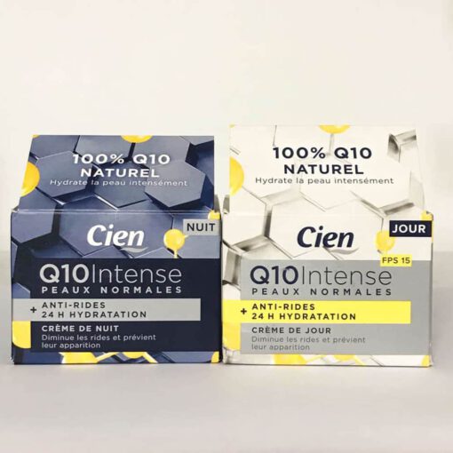 Bộ kem dưỡng ngày đêm Cien Q10 Intense chống lão hóa, giảm nếp nhăn, 1 bộ