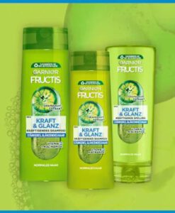 Dầu gội Garnier Fructis Shampoo Kraft & Glanz, 400 ml