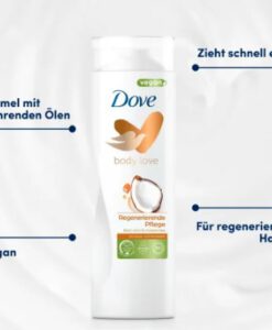 Sữa dưỡng thể Dove Body Love Regenerierende Pflege chiết xuất dừa và hạnh nhân, 400 ml