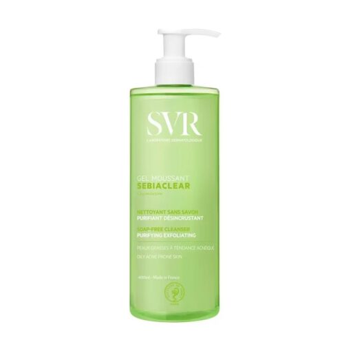 Sữa rửa mặt SRV Gel Moussant Sebiaclear cho da dầu mụn, 400ml