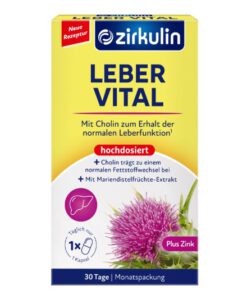 Viên uống bổ gan Zirkulin Leber-Vital Mariendistel Dragees, 30 viên