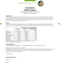 Viên uống bổ thần kinh Sanct Bernhard Nervenkraft Vitamin Kapseln, 180 viên