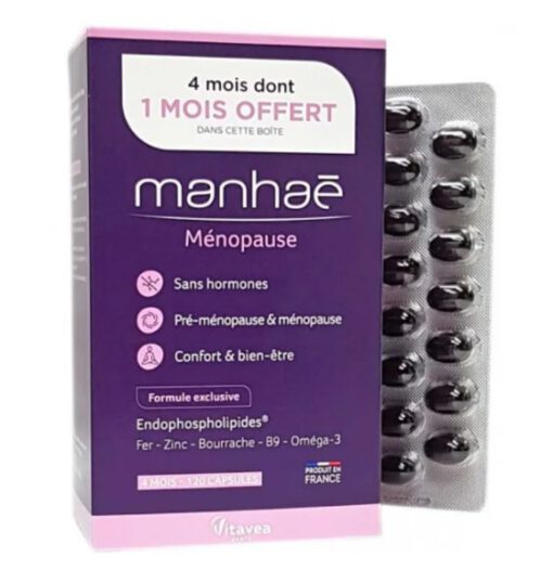 Viên uống Manhae Menopause cân bằng nội tiết tố nữ, 120 viên