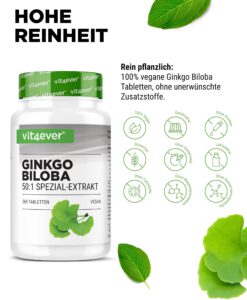 Viên uống bổ não Vit4ever Ginkgo Biloba 6000 mg, 365 viên