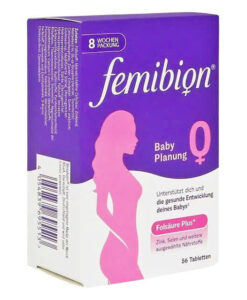 Vitamin tổng hợp Femibion 0 Babyplanung cho phụ nữ chuẩn bị mang thai, hộp 8 tuần (56 viên)