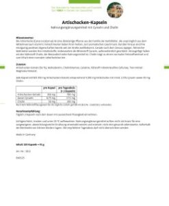 Viên uống bổ gan Sanct Bernhard Artischocken mát gan, thải độc, 150 viên