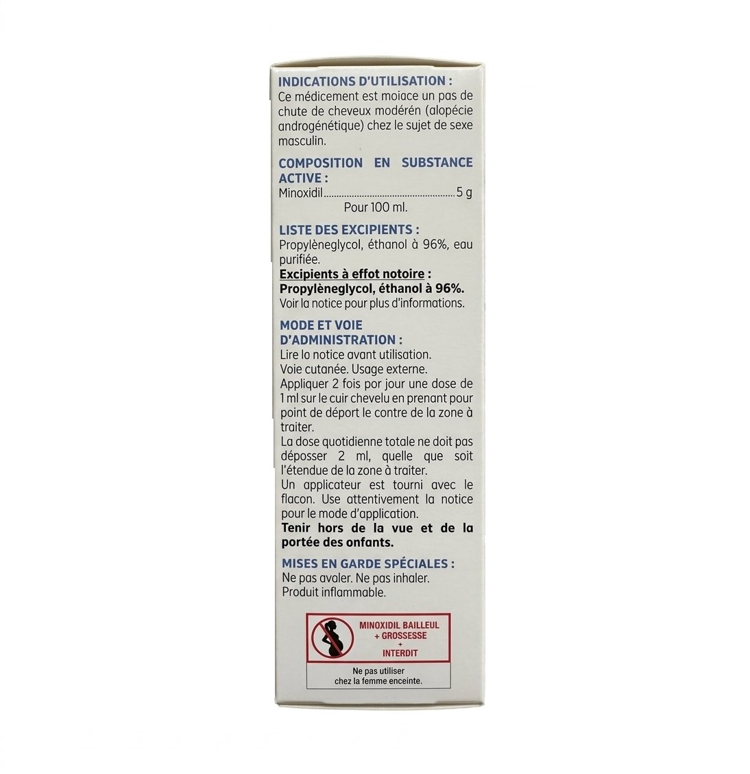Xịt mọc tóc, chống rụng tóc Minoxidil Bailleul 5 %, 3 chai x 60ml Xịt mọc tóc, chống rụng tóc Minoxidil Bailleul 5 %, 3 chai x 60ml