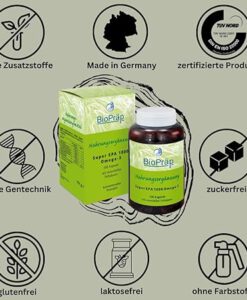 Viên uống Bioprap Super EPA 1000 Omega-3 hỗ trợ tim mạch, não bộ và thị lực, 100 viên