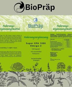 Viên uống Bioprap Super EPA 1000 Omega-3 hỗ trợ tim mạch, não bộ và thị lực, 100 viên