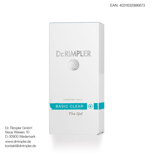 Gel dưỡng Dr. RIMPLER BASIC CLEAR+ The Gel kiềm dầu, giảm thâm cho da mụn, 50ml