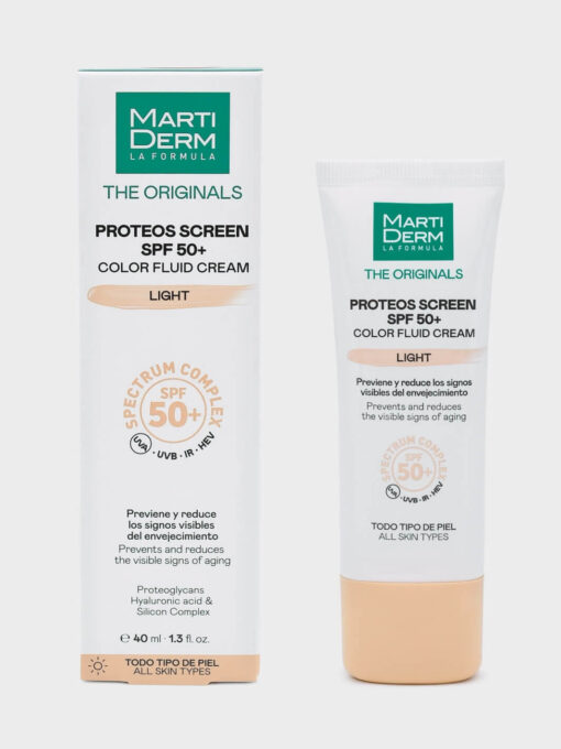 Kem chống nắng MARTIDERM The Originals Proteos Screen SPF50 + Color Fluid Cream LIGHT, 40 ml