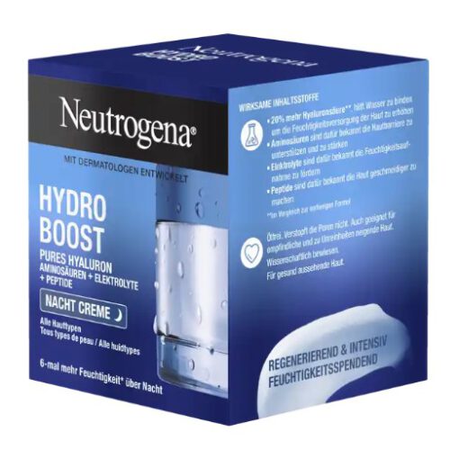 Kem dưỡng ẩm Neutrogena Hydro Boost Nacht Creme ban đêm, 50 ml