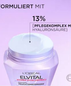 Kem ủ tóc Loreal Paris Elvital Hydra Hyaluronic tăng cường độ ẩm cho tóc khô, 300ml