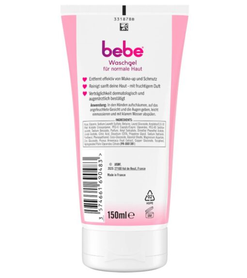 Sữa rửa mặt bebe Waschgel cho da thường, 150ml