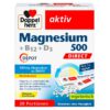 Viên ngậm bổ sung magie Doppelherz Magnesium 500 + B12 + D3, 20 gói