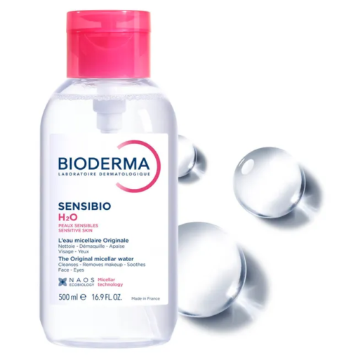 Nước tẩy trang Bioderma Crealine H2O cho da thường và da nhạy cảm, 500ml {NẮP NHẤN}