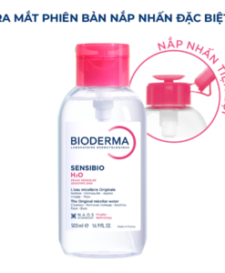 Nước tẩy trang Bioderma Crealine H2O cho da thường và da nhạy cảm, 500ml {NẮP NHẤN}