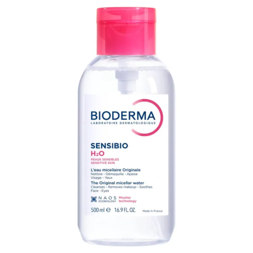 Nước tẩy trang Bioderma Crealine H2O cho da thường và da nhạy cảm, 500ml {NẮP NHẤN}
