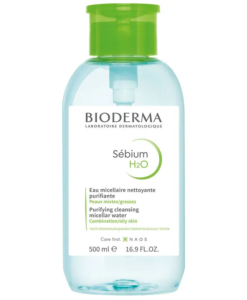 Nước tẩy trang Bioderma Sebium H2O cho da hỗn hợp và da dầu, 500ml {NẮP NHẤN}