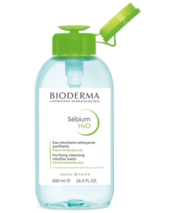 Nước tẩy trang Bioderma Sebium H2O cho da hỗn hợp và da dầu, 500ml {NẮP NHẤN}