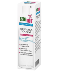 Sữa rửa mặt dạng bọt Sebamed Reinigungsschaum cho da dầu mụn, 150ml