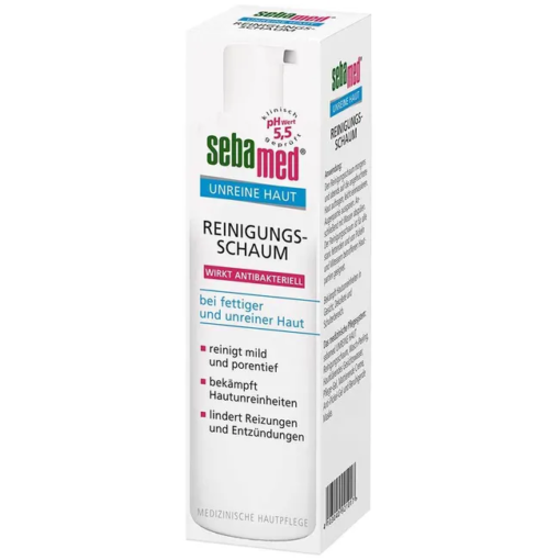 Sữa rửa mặt dạng bọt Sebamed Reinigungsschaum cho da dầu mụn, 150ml