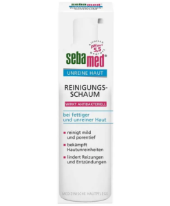 Sữa rửa mặt dạng bọt Sebamed Reinigungsschaum cho da dầu mụn, 150ml