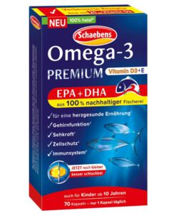 Viên uống dầu cá Schaebens Omega-3 Premium, 70 viên
