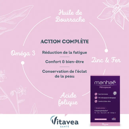 Viên uống Manhae Menopause cân bằng nội tiết tố nữ, 90 viên