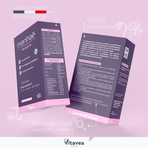 Viên uống Manhae Menopause cân bằng nội tiết tố nữ, 90 viên