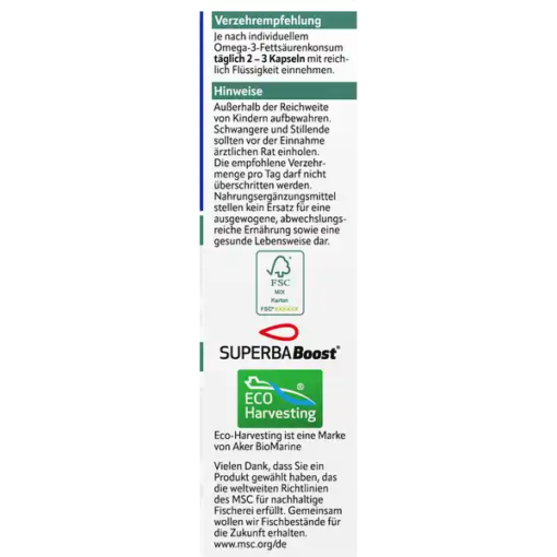Viên uống omega-3 nhuyễn thể altapharma Premium Omega-3 Krillöl, 60 viên
