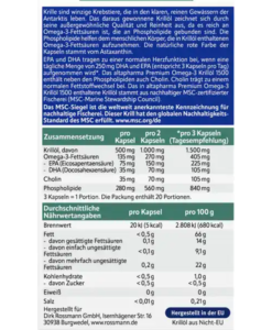 Viên uống omega-3 nhuyễn thể altapharma Premium Omega-3 Krillöl, 60 viên