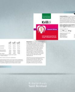 Viên uống omega-3 nhuyễn thể Sanct Bernhard Krillöl, 90 viên