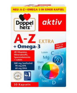 Vitamin tổng hợp Doppelherz A-Z + Omega-3 Extra, 30 viên