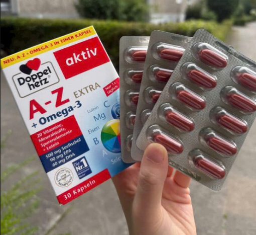 Vitamin tổng hợp Doppelherz A-Z + Omega-3 Extra, 30 viên