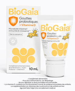 Men vi sinh BioGaia Gouttes + vitamine D cho trẻ sơ sinh và trẻ em, 10ml
