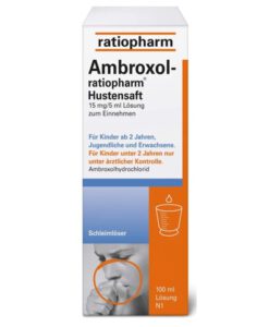 Siro ho Ambroxol-ratiopharm Hustensaft trị ho long đờm, 100ml