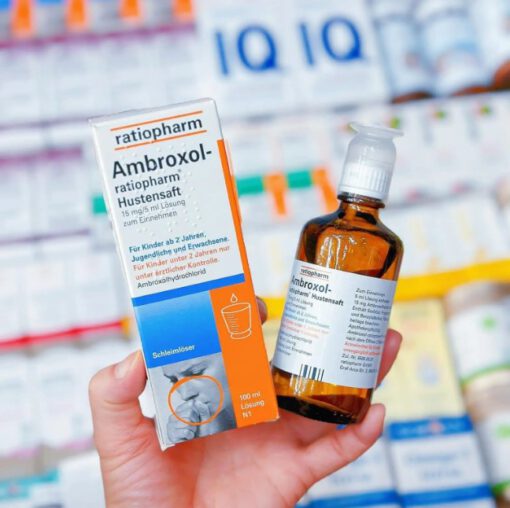 Siro ho Ambroxol-ratiopharm Hustensaft trị ho long đờm, 100ml