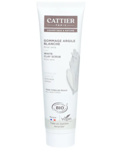 Tẩy da chết CATTIER Gommage Argile Blanche Aloe Vera Bio, 100ml