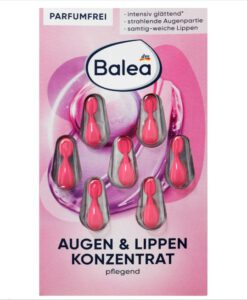 Viên nang dưỡng da vùng mắt và môi Balea Konzentrat Augen & Lippen, 7 viên