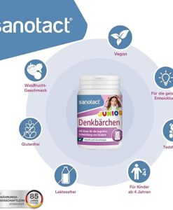 Viên sắt Sanotact Junior Denkbärchen bổ sung sắt, i-ốt và axit folic cho trẻ em, 60 viên