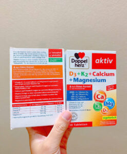 Viên uống Doppelherz D3 + K2 + Calcium + Magnesium, 30 viên