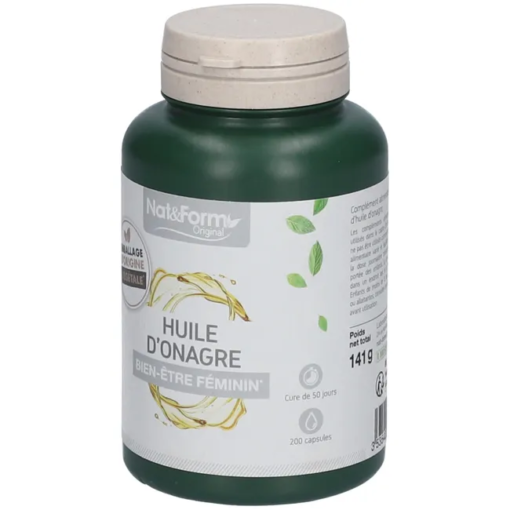 Viên uống tinh dầu hoa anh thảo Nat&Form Huile d'Onagre, 200 viên