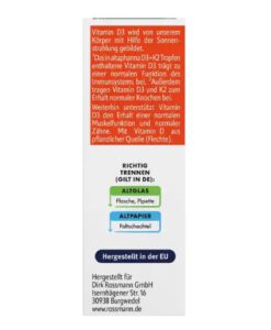 altapharma D3+K2 Tropfen bổ sung vitamin D3 K2 cho trẻ em và người lớn, 15ml
