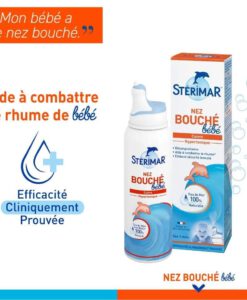 Xịt mũi Sterimar Nez Bouche Bebe cho trẻ từ 3 tháng tuổi, 100ml