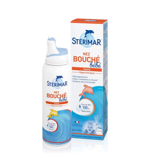 Xịt mũi Sterimar Nez Bouche Bebe cho trẻ từ 3 tháng tuổi, 100ml