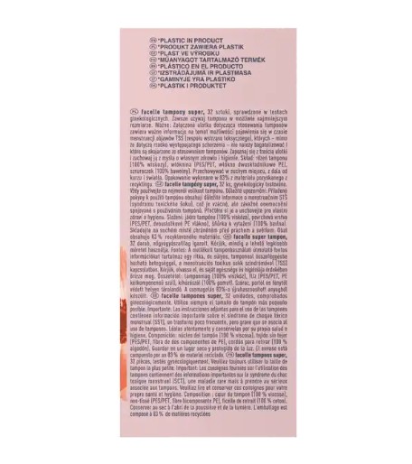 Băng vệ sinh Tampon Facelle Super, 32 chiếc Băng vệ sinh Tampon Facelle Super, 32 chiếc