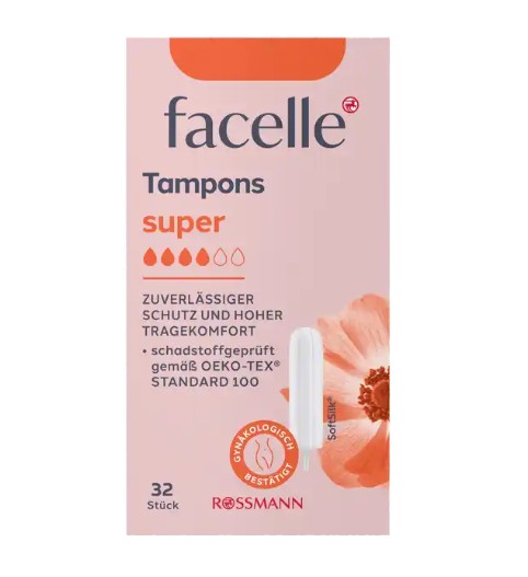 Băng vệ sinh Tampon Facelle Super, 32 chiếc Băng vệ sinh Tampon Facelle Super, 32 chiếc