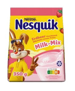 Bột cacao Nesquik Milk Mix Erbeergeschmack vị dâu tây, 350g