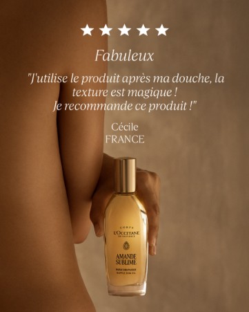 Dầu dưỡng thể L'Occitane Huile Souplesse Amande Sublime làm mềm và săn chắc da, 100ml Dầu dưỡng thể L'Occitane Huile Souplesse Amande Sublime làm mềm và săn chắc da, 100ml